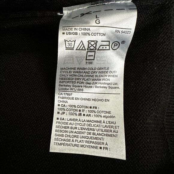 Gap Black City Chic Sweater size Large NEW - Picture 8 of 8